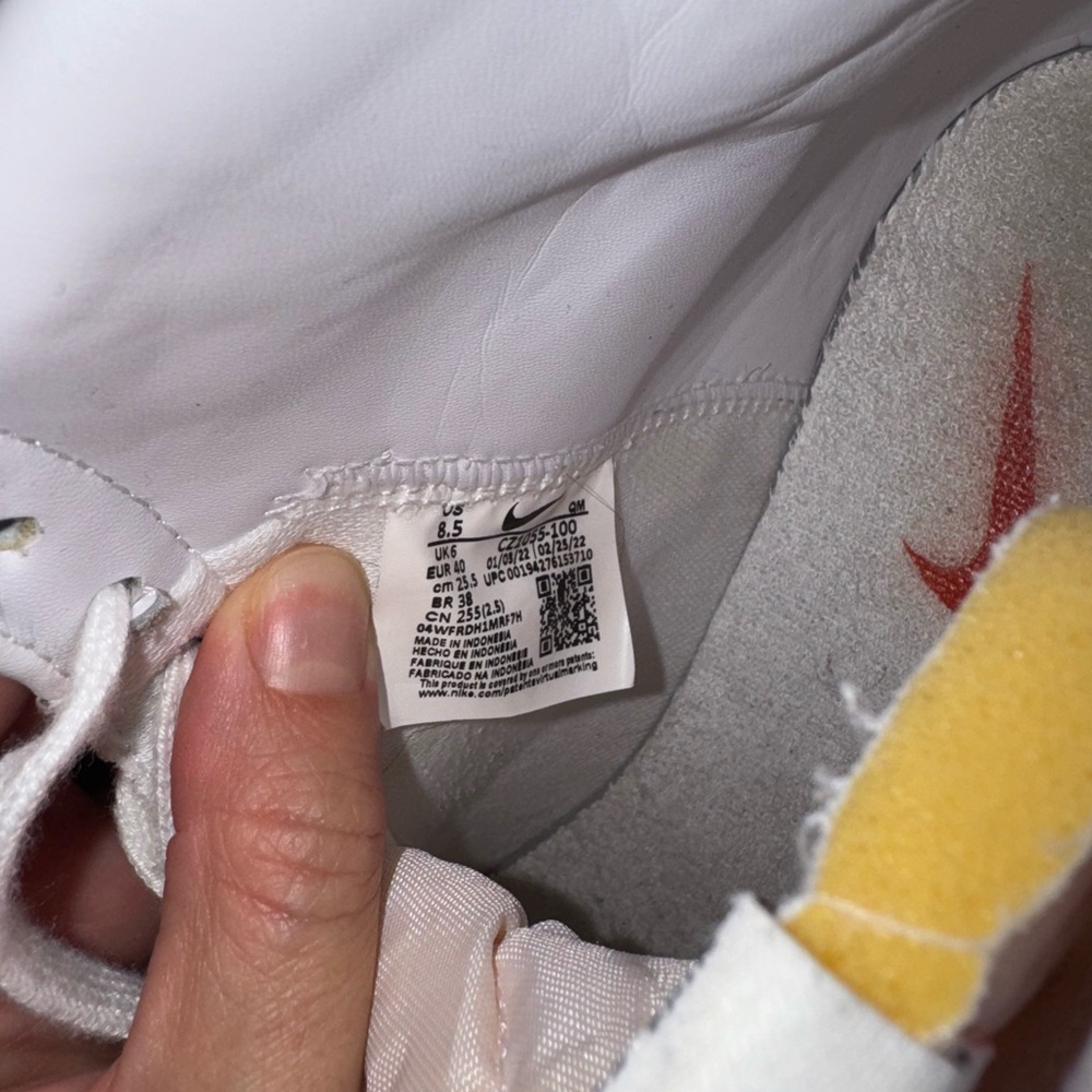 Nike Women’s High-Top White and Black Sneakers - Picture 5 of 5